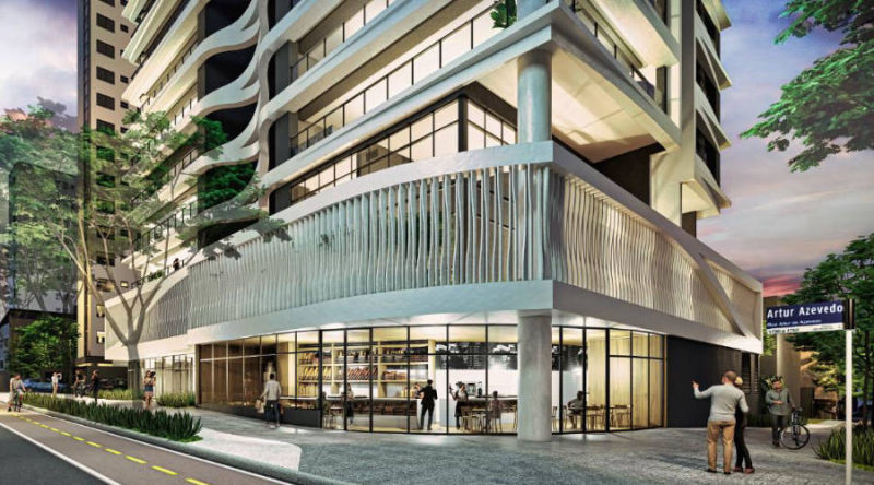 Edge Pinheiros – Fachada Artur Azevedo x Antonio Bicudo